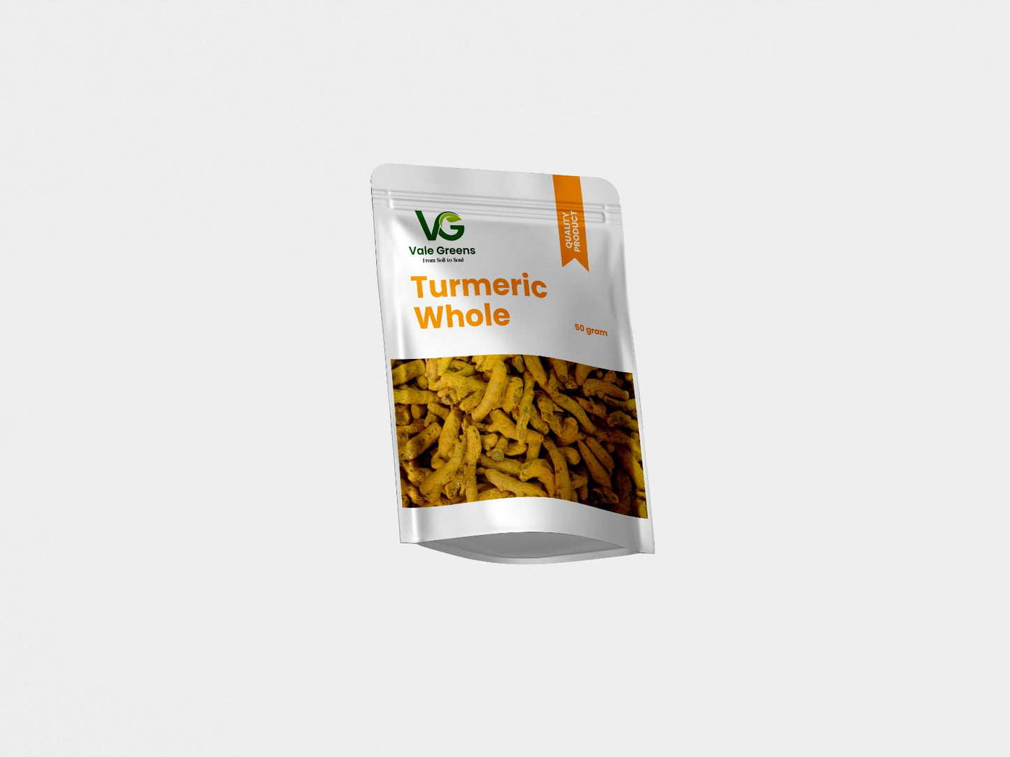 Valegreens Turmeric (Haldi) Whole, 50 g Pack